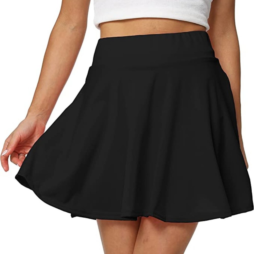 Charlotte Russe Black Skater Girl Skirt
